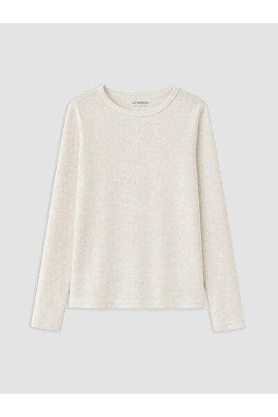 LC Waikiki Crew Neck Long Sleeve Girls' T-Shirt (W6)