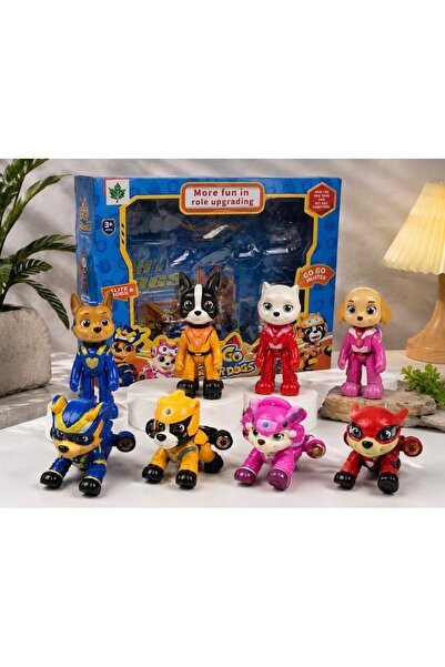 Genel Markalar Go Go Super Dogs 8 Parça Köpek Figürlü Oyuncak Seti – Paw Patrol