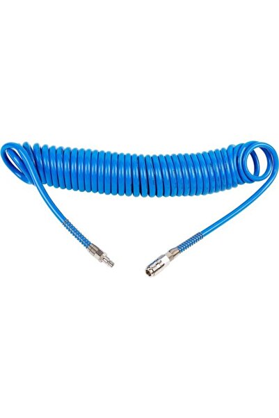 Solplant Furtun aer/presiune, spiralat, PU, albastru, 8x5 mm, 10 bar, 10 m, R...