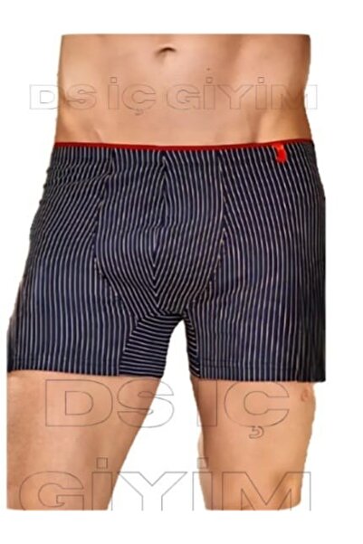 Berrak 4433 Men's Striped Sport Boxer Single Piece