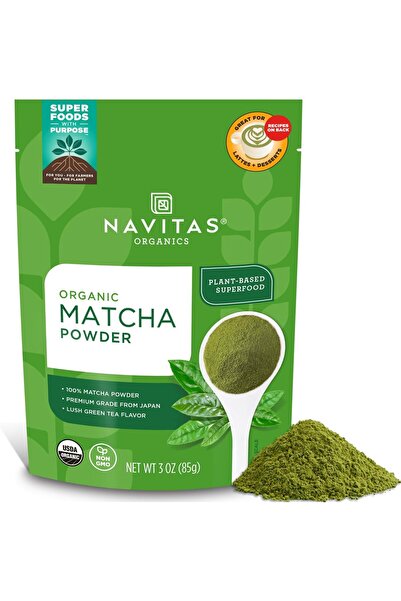 Navitas Organics عبوة مسحوق ماتشا ناتشورالز، 3 أونصة (85.05 جرام)