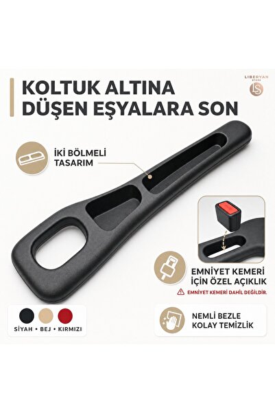 Araç İçi Koltuk Yanı Düşme Önleyici Organizer 2'li Set (Universal Uyumlu)