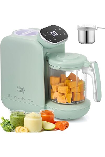 CHEFHANDY محضرة طعام الأطفال 5 في 1 من شيف هاندي، مطحنة وصانعة حساء مع وعاء ب...