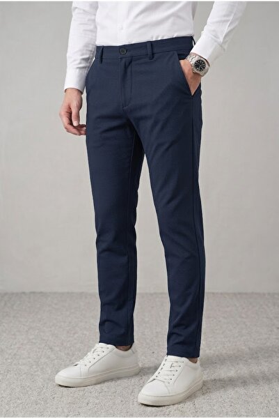 ElitWear Erkek Slim Fit Likralı Casual Kumaş Pantolon