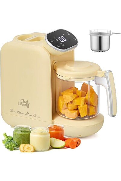 CHEFHANDY محضرة طعام الأطفال 5 في 1 من شيف هاندي، مطحنة وصانعة حساء مع وعاء ب...