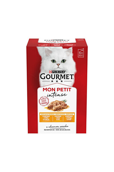 Gourmet Hrană umedă pentru pisici Purina Mon Petit cu pui, rață, curcan în so...