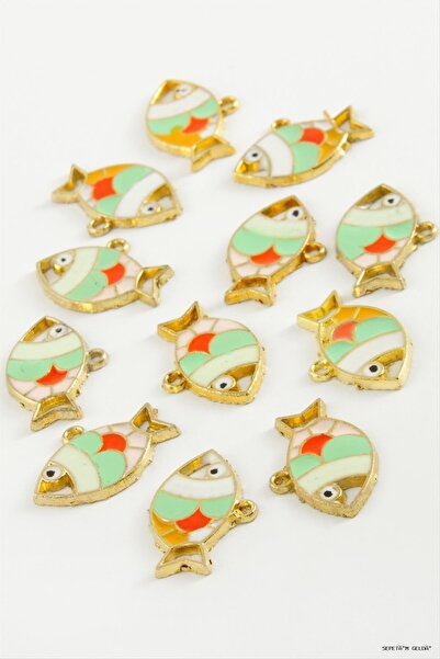 ZERO LAND Spt-Gld Fish Single Handle Enamel Bracelet and Pendant Horse 1 (230...