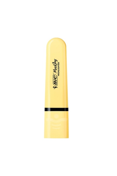 Bic Evidențiator pastel pentru caiete și agende, galben – pastel