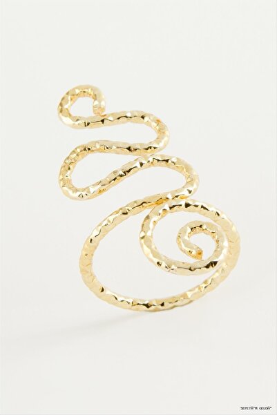 ZERO LAND Spt-Gld Snake Metal (234006) Ring Yellow