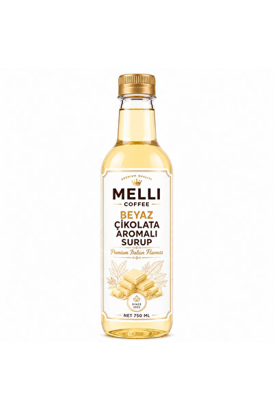 MELLI COFFEE Beyaz Çikolata Aromalı Şurup – 750 ml