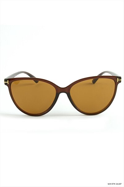 ZERO LAND Spt-Gld Drop Frame Sunglasses (231032) Brown