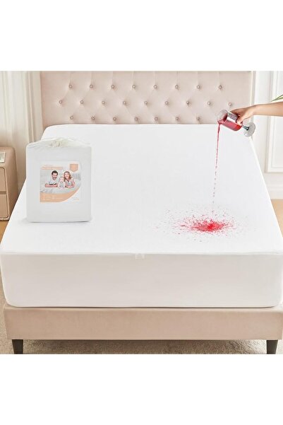 Chenille Kraft Mattress Protector Made of Soft, Quiet, and Breathable Terry F...