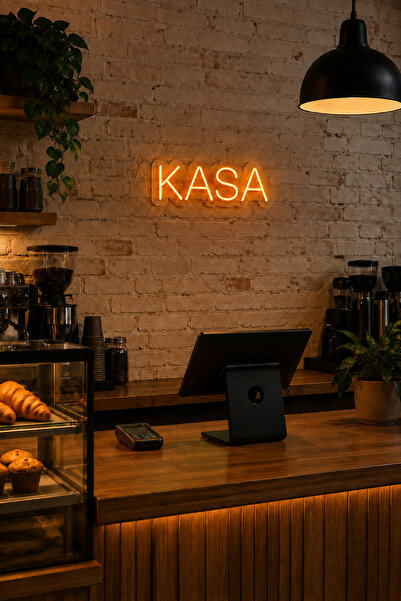 Konya Neon TR Kasa Yazısı Neon Led Tabela 15x40 cm