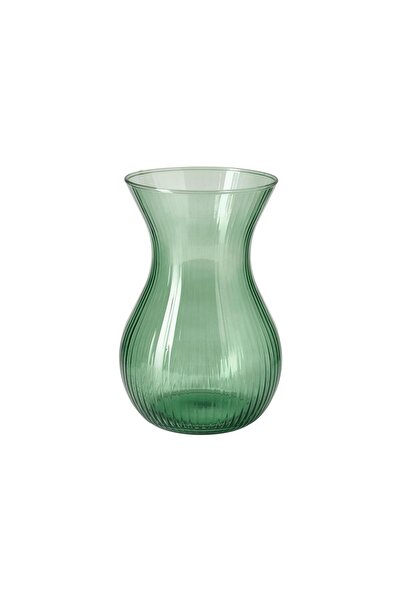 IKEA Modern Yeşil Cam Vazo 18 cm - Dekoratif Ev & Ofis