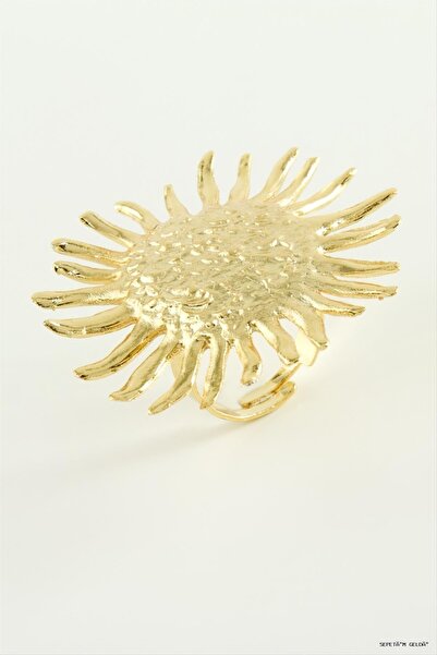 ZERO LAND Spt-Gld Güneş Metal (230014) Ring Yellow