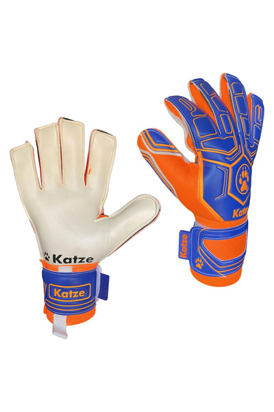 Katze Predator Goalkeeper Gloves Blue Orange 1218or