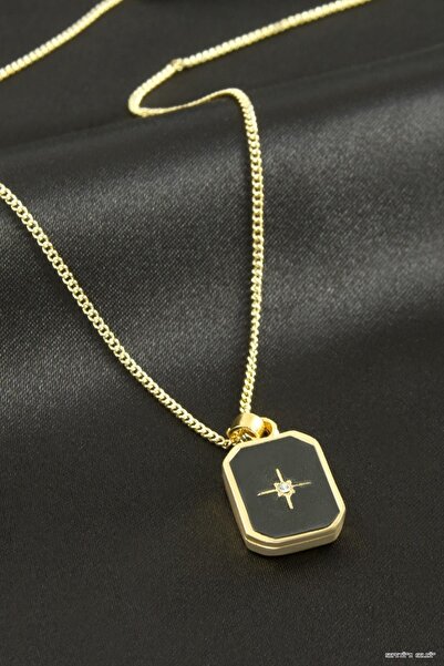 ZERO LAND Spt-Gld Star Enamel (225146) Necklace Yellow