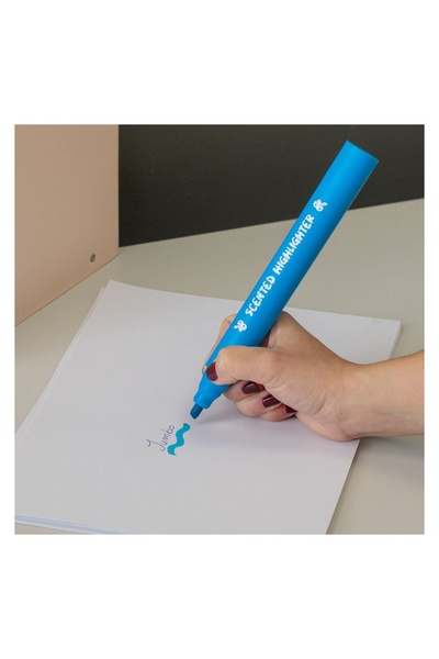 OEM Evidențiator pentru școală, birou și notițe, albastru, 23cm – caiete și c...