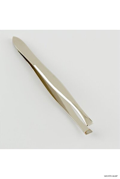 ZERO LAND Spt-Gld Ocean Wide Mouth Tweezers (231342) Silver Color
