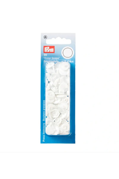 Prym Пластмасова капачка 30buc/12.4mm, 393103 - алб