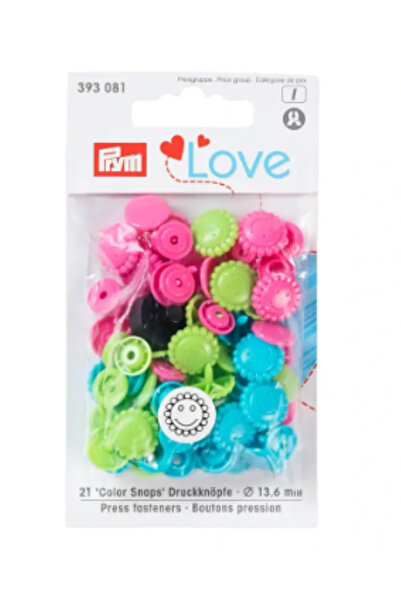 Prym Capse plastic Love 21buc/13.6mm - 393081