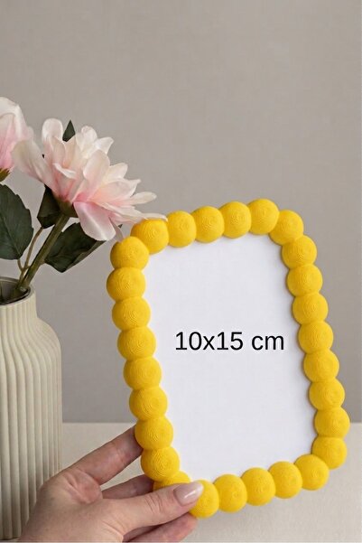 BRE HOME Kabartmalı Tasarım Fotoğraf Çerçevesi 10x15 cm - Balon/Bubble Masaüs...