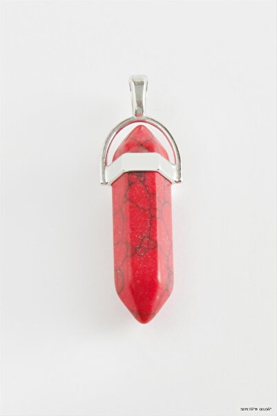 ZERO LAND Spt-Gld Mercan Point Pendant (03843) Red Tip