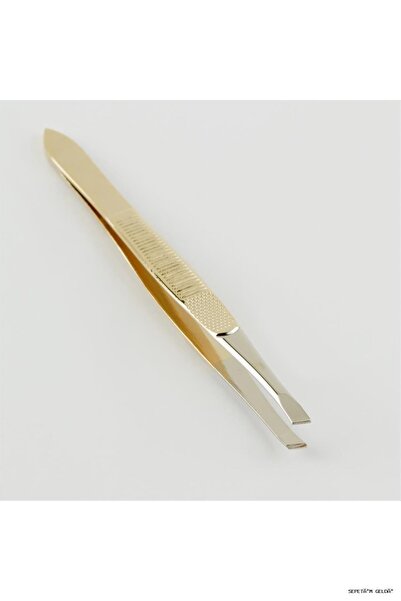 ZERO LAND Spt-Gld Ocean Side Mouthed (03729) Tweezers Yellow