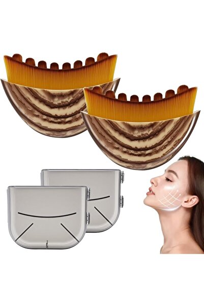 Holifada Lymphatic Facial Contouring Brush, Dry Brushing Facial Brush, Lympha...