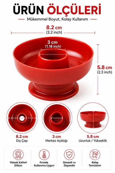 Awesomecrochet Silicone Donut Mold – Homemade Donut Making Mold, Round Ring Dessert Mold