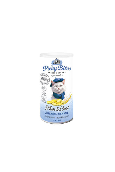 Pet'sDessert RECOMPENSA PISICA PET'S DESSERT PICKY BITES SKIN&COAT 30GR