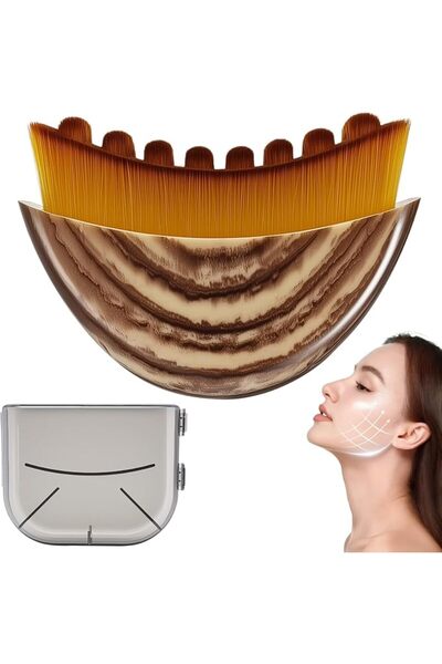 Holifada Lymphatic Facial Contouring Brush, Dry Brushing Facial Brush, Lympha...