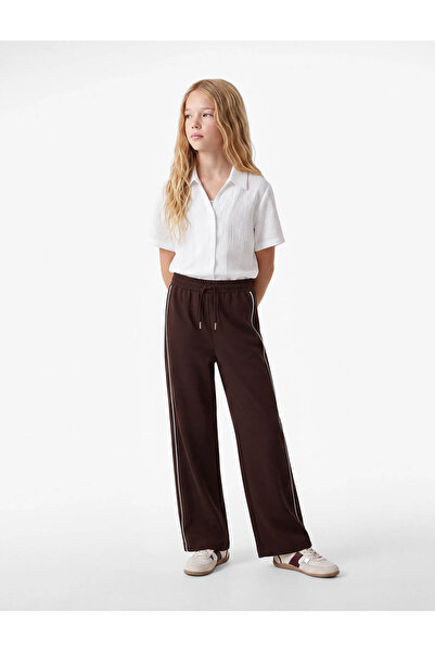Koton Wide-Legged Pants with Belted Waistband