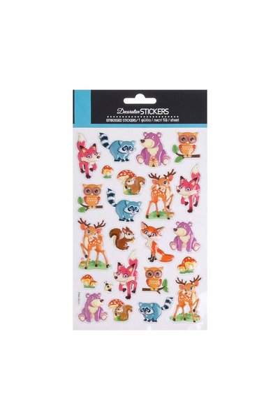 OEM Set autocolante creative pentru copii, 23 bucăți/file – animale, lume marină