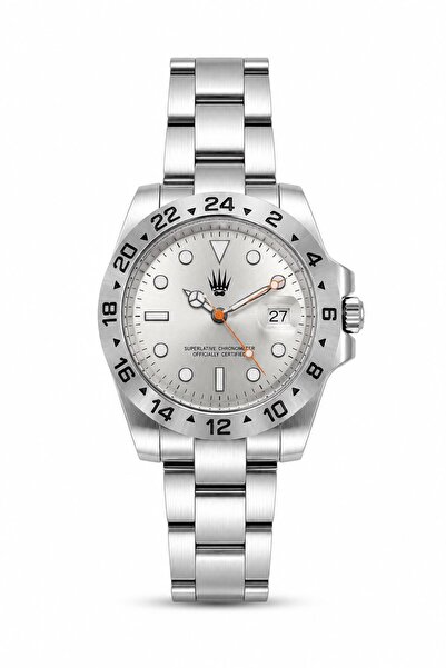 WATCHOFROYAL Daytrack Silver Metallic Steel Wristwatch