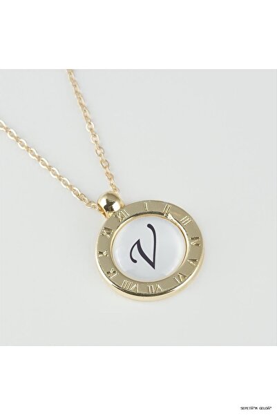 ZERO LAND Spt-Gld Series End Letter Pendant (05748) Necklace V
