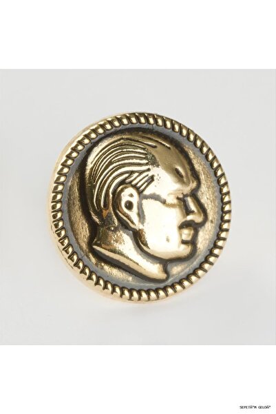 ZERO LAND Spt-Gld Ataturk Collar (10441) Badge Yellow