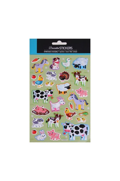 OEM Set autocolante creative pentru copii, 26 bucăți/file – animale, lume marină