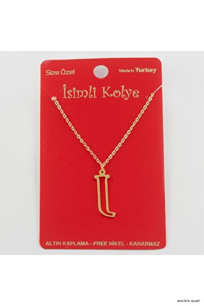 ZERO LAND Spt-Gld Solid Brass Lettered (05151) Necklace J