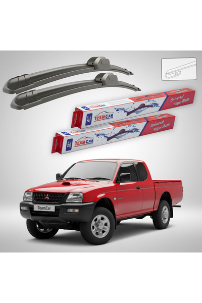 TEAMCAR Υαλοκαθαριστήρες Mitsubishi L200 Pick-up Γενιάς III (K6_T/K7_T) 1996-...
