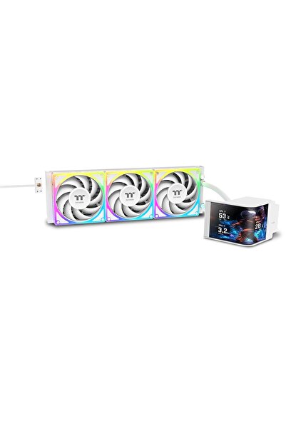 THERMALTAKE "Thermaltake MAGCurve 360 Ultra Beyaz 6,67"" AMOLED Ekranlı 3x120...