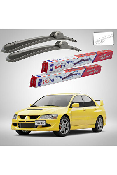 TEAMCAR Υαλοκαθαριστήρες Mitsubishi Lancer Γενιάς VII (CS_A/CT_A) EVO 7-9 200...