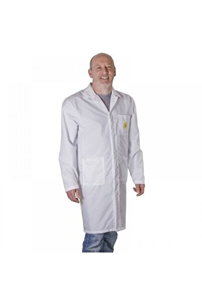 desco Europe CW-72153 ESD Beyaz Dizüstü Unisex Large Önlük
