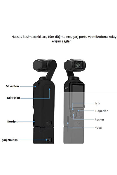 DJI Osmo Pocket 3/4 Silikon Koruma Kılıfı