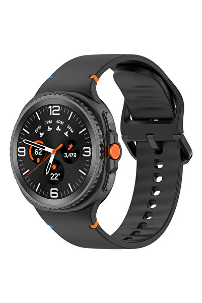 Techsuit Strap for Samsung Galaxy Watch8 40mm, Watchband (W079), grey - black