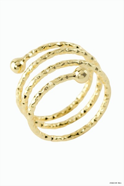 ZERO LAND Zngzrmll Spring Metal (24519) Ring Yellow