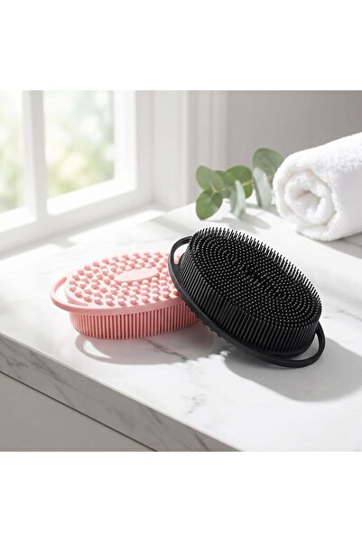CozyNook Premium Soft Silicone Body Scrubber Exfoliating Head & Scalp Massage...