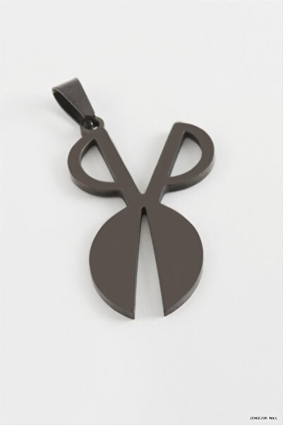 ZERO LAND Zngzrmll Scissors Steel Pendant 4 (31622) cm Black