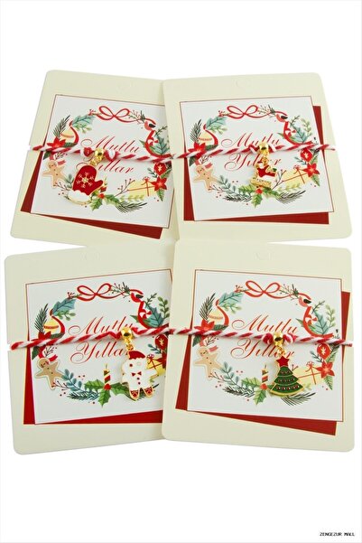 ZERO LAND Zngzrmll Macrame Christmas (24927) Bracelet Red