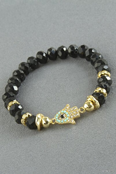 ZERO LAND Zngzrmll Ftm Ana Eli Zircon Stone Crystal (25212) Bracelet Black